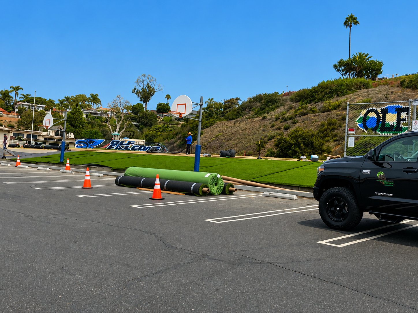 Synthetic turf project