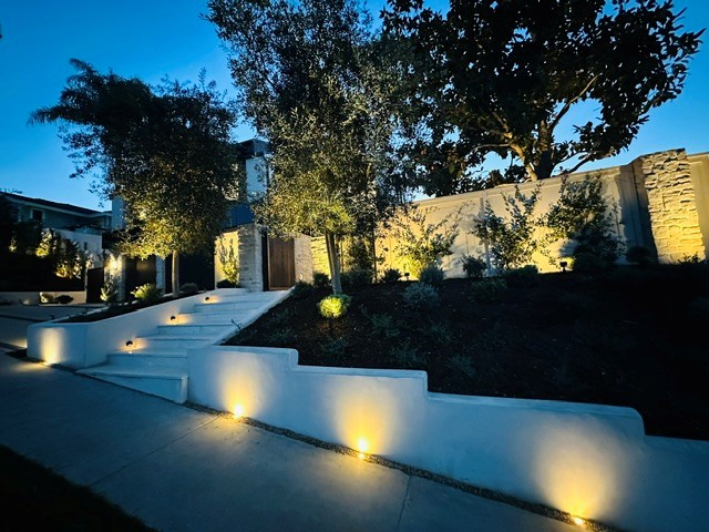 Low voltage landscape lighting by Ruiz Landscape